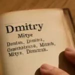 Митя — это полное имя или уменьшительное от Дмитрия?